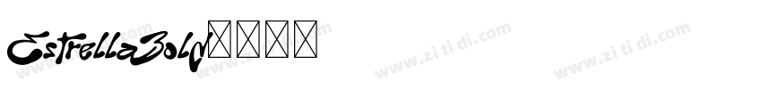 Estrella Bold字体转换